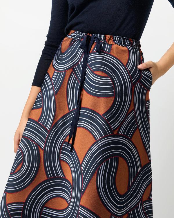 Sid Mashburn Drawstring Skirt In Montecarlo Jacquard