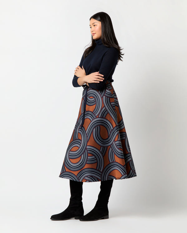 Sid Mashburn Drawstring Skirt In Montecarlo Jacquard