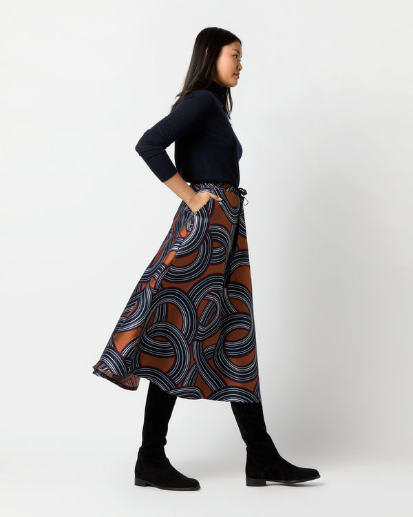Sid Mashburn Drawstring Skirt In Montecarlo Jacquard