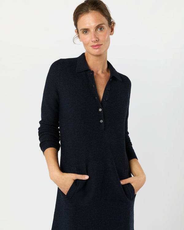 Sid Mashburn Elise Dress In Navy Extra Fine Merino Wool