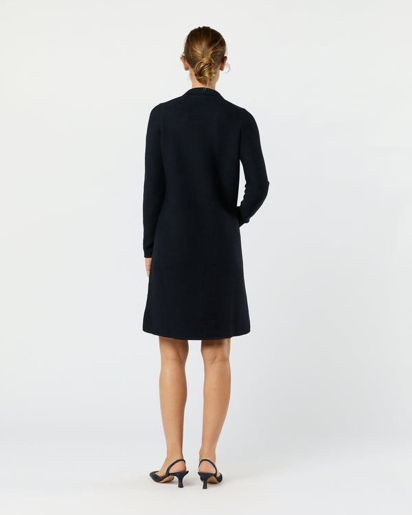 Sid Mashburn Elise Dress In Navy Extra Fine Merino Wool