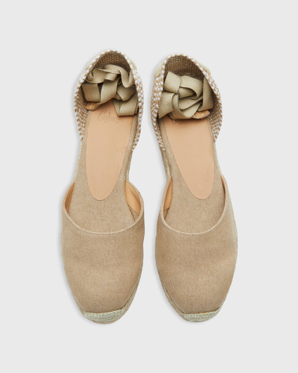 Sid Mashburn Extra Low Carina Espadrille In Sand Canvas