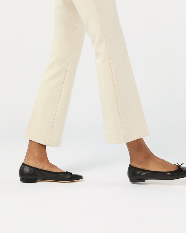 Sid Mashburn Faye Flare Cropped Pant In Bisque Bi-Stretch Tricotine