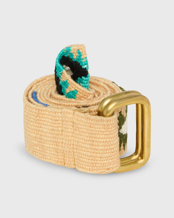 sid mashburn Hand-Loomed D-Ring Belt in Maize Tribal
