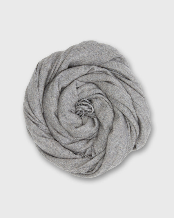 sid mashburn Handwoven Scarf in Heather Grey Brushed Cashmere Twill