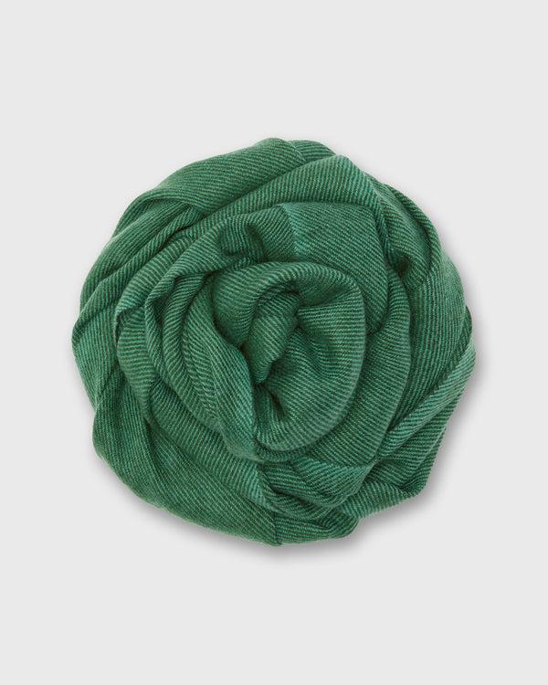 sid mashburn Handwoven Scarf in Jade/Forest Green Brushed Cashmere Twill