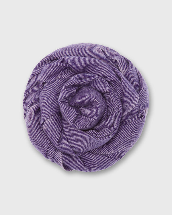 sid mashburn Handwoven Scarf in Lavender/Eggplant Brushed Cashmere Twill