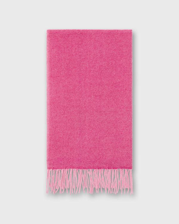 Sid Mashburn Handwoven Scarf In Light Pink/Pink Brushed Cashmere Twill