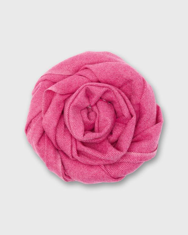 sid mashburn Handwoven Scarf in Light Pink/Pink Brushed Cashmere Twill