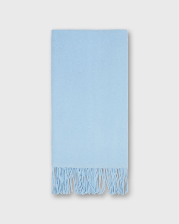 Sid Mashburn Handwoven Scarf In Pale Mist Brushed Cashmere Twill