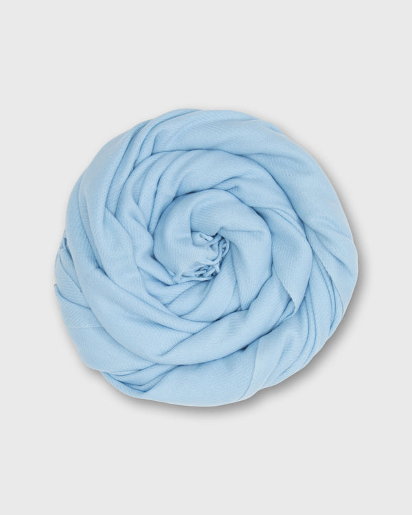 sid mashburn Handwoven Scarf in Pale Mist Brushed Cashmere Twill