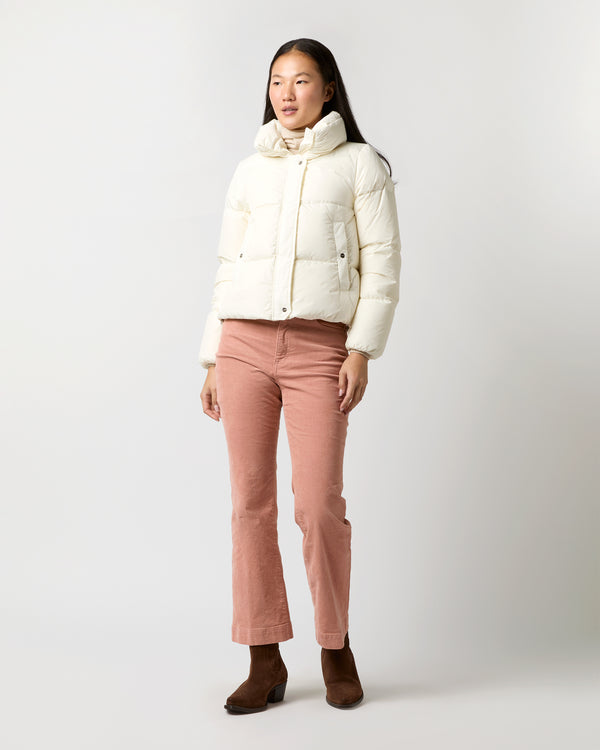 Sid Mashburn Heavy Nylon Quilted Short Jacket In White
