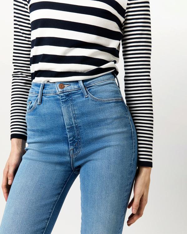 Sid Mashburn High Waisted Weekender Fray Jean In Read Between The Lines