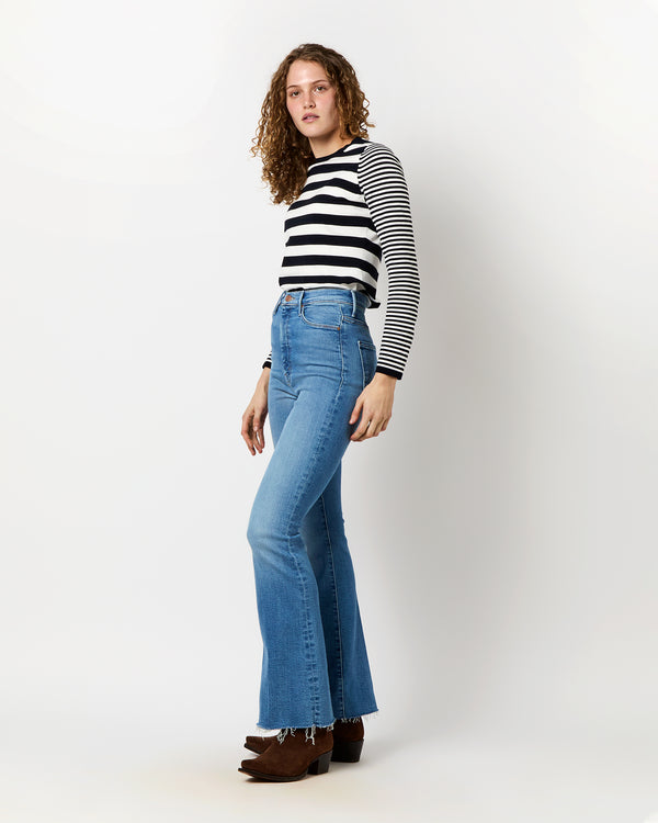 Sid Mashburn High Waisted Weekender Fray Jean In Read Between The Lines