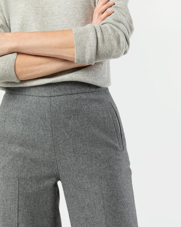 Sid Mashburn Hutton Pant In Heather Grey Stretch Flannel