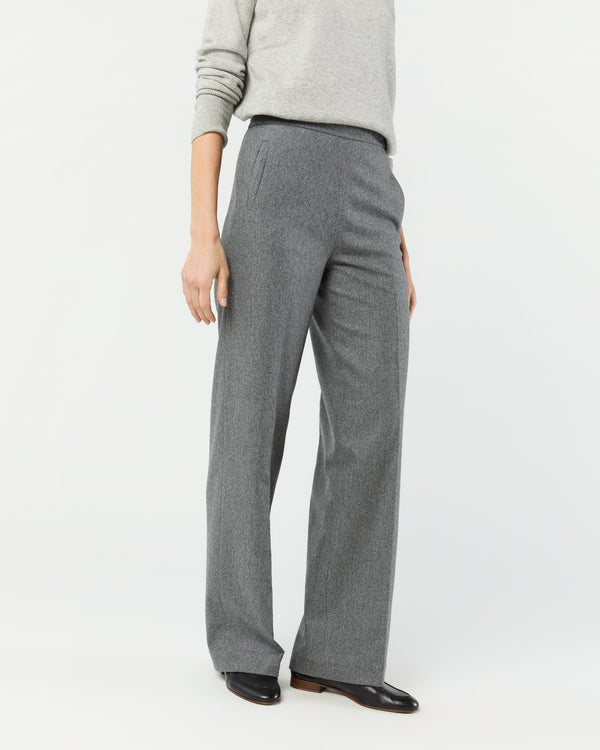 Sid Mashburn Hutton Pant In Heather Grey Stretch Flannel