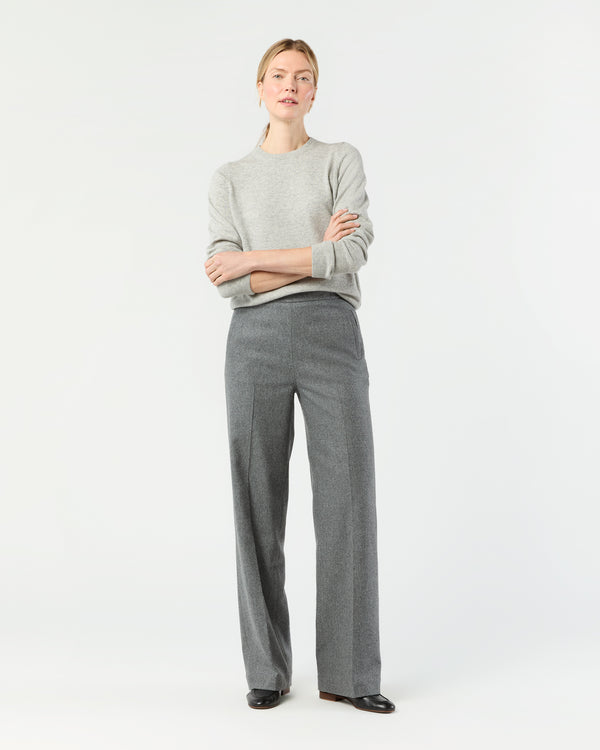 sid mashburn Hutton Pant in Heather Grey Stretch Flannel