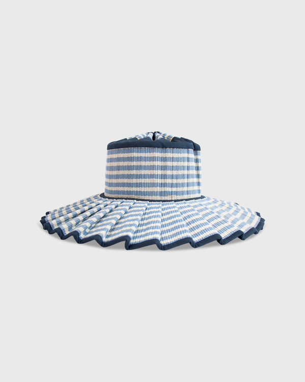 sid mashburn Island Capri Hat in Cornflower Blue/White Stripe