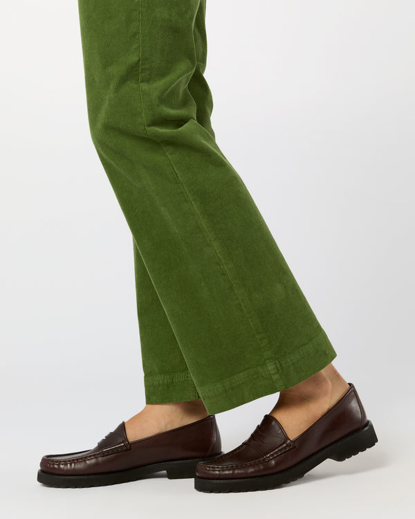 Sid Mashburn Kendall Flare 5-Pocket Jean In Avocado Stretch Cord