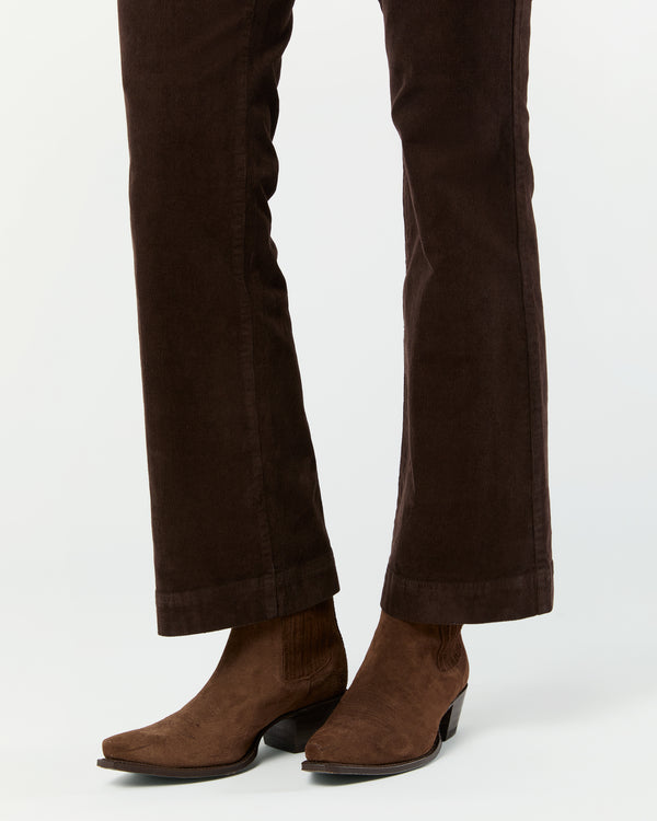 Sid Mashburn Kendall Flare 5-Pocket Jean In Coffee Stretch Cord