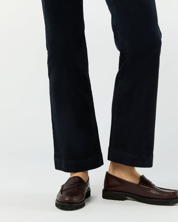 Sid Mashburn Kendall Flare 5-Pocket Jean In Navy Stretch Cord