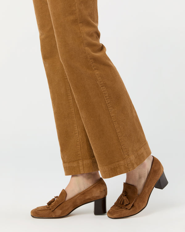 Sid Mashburn Kendall Flare 5-Pocket Jean In Tobacco Stretch Cord