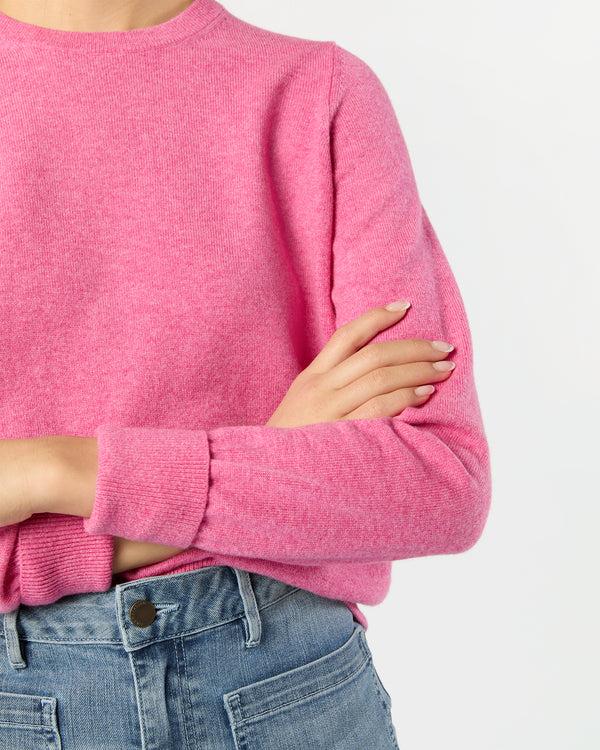Sid Mashburn Kit Crewneck Sweater In Heather Raspberry Cashmere