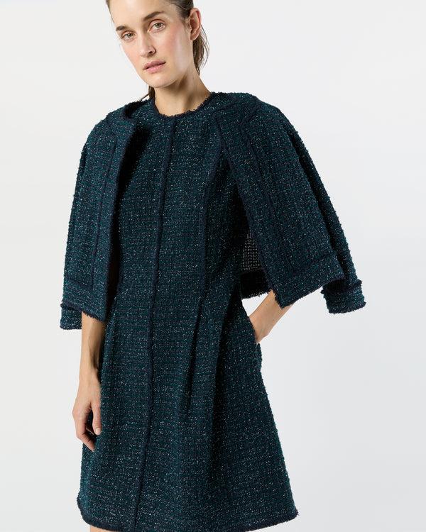 Sid Mashburn Kitsy Jacket In Navy/Mallard Sparkle Tweed