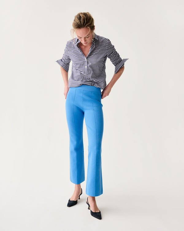 Sid Mashburn Lara Pant In French Blue Supima Cotton
