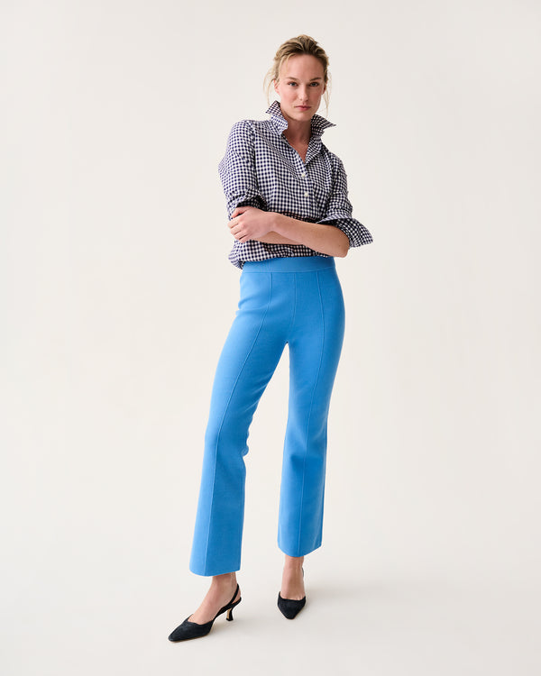 sid mashburn Lara Pant in French Blue Supima Cotton