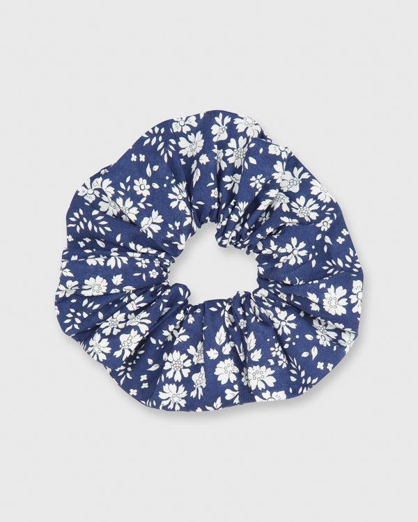 sid mashburn Large Scrunchie in Navy Capel Liberty Fabric