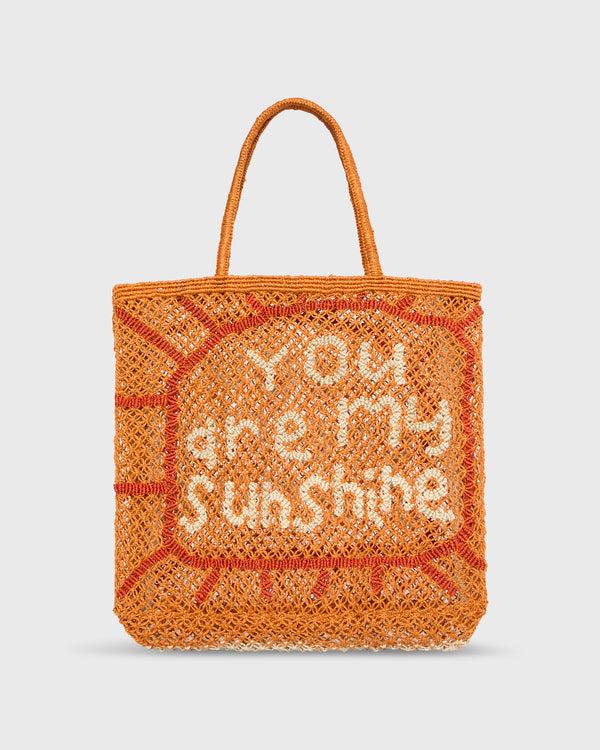 sid mashburn Large You Are My Sunshine Tote in Orange/Natural/Spice