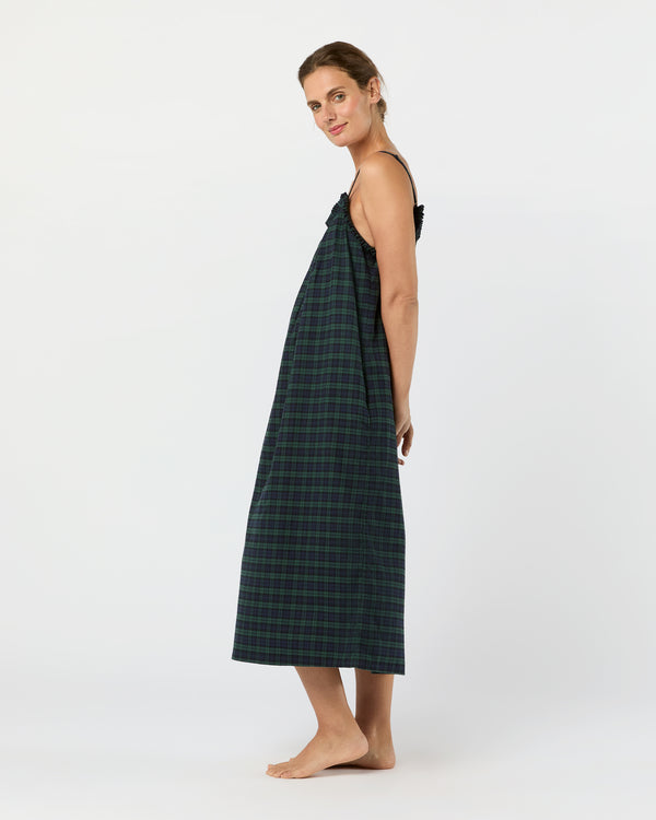 Sid Mashburn Lena Slip In Blackwatch Tartan Flannel