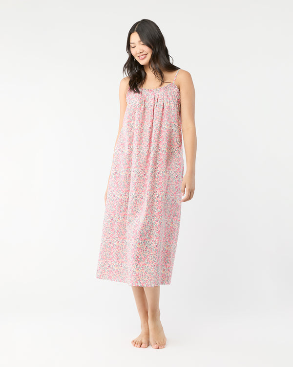 sid mashburn Lena Slip in Pink Multi Wiltshire Liberty Fabric