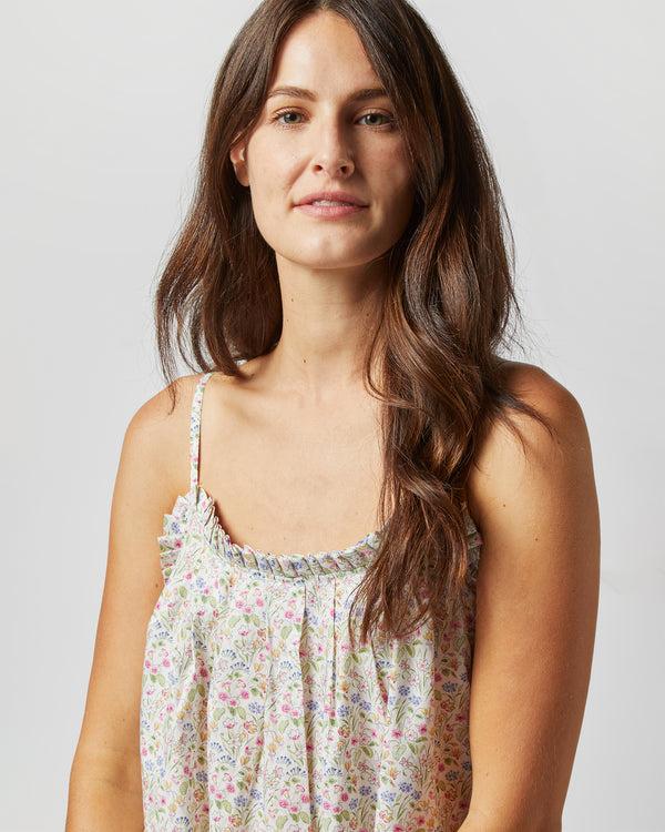 Sid Mashburn Lena Slip In Pink/White/Blue Lola Isabel Liberty Fabric