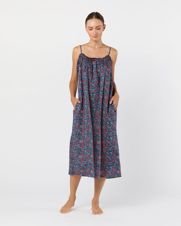 sid mashburn Lena Slip in Red/Blue Wiltshire Liberty Fabric