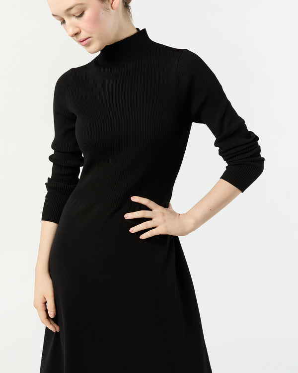Sid Mashburn Long-Sleeved Charlotte Dress In Black Ice Cotton