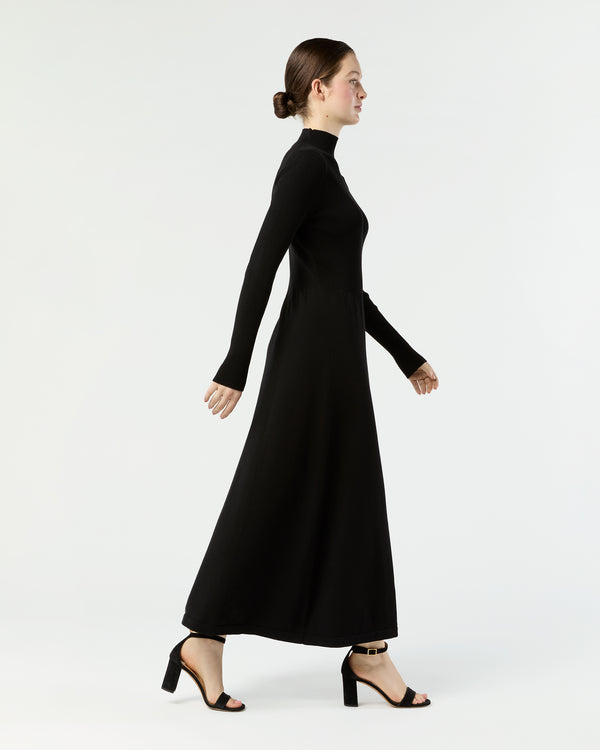 Sid Mashburn Long-Sleeved Charlotte Dress In Black Ice Cotton