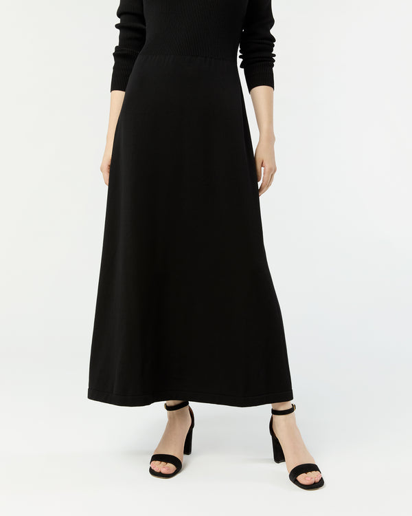 Sid Mashburn Long-Sleeved Charlotte Dress In Black Ice Cotton