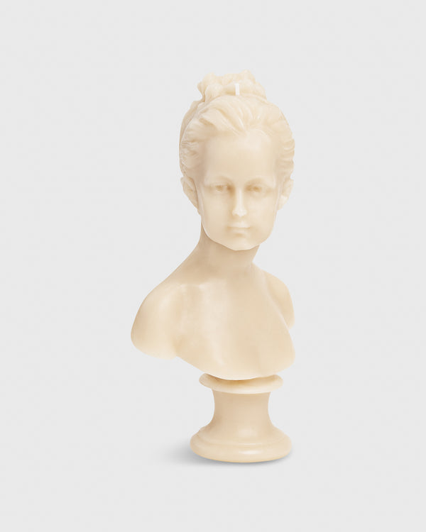 sid mashburn Louise Decorative Bust Candle in Stone