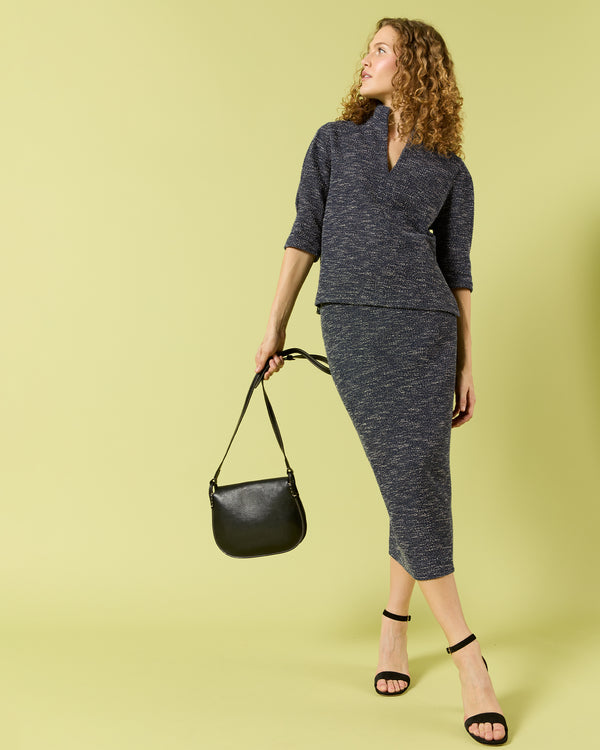 Sid Mashburn Medium Accordion Clara Crossbody Bag In Black Leather