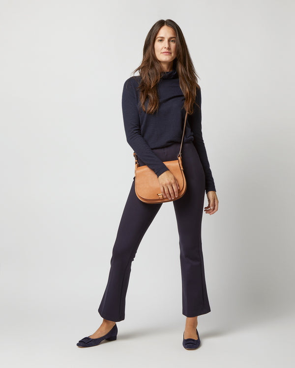 Sid Mashburn Medium Accordion Clara Crossbody Bag In Natural Leather