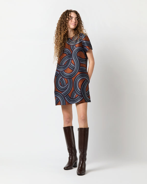 Sid Mashburn Mini Swing Dress In Montecarlo Jacquard