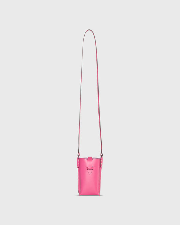 sid mashburn Minnie Cell Phone Bag in Hot Pink Leather