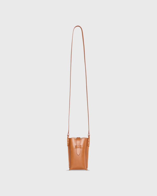 sid mashburn Minnie Cell Phone Bag in Natural Leather