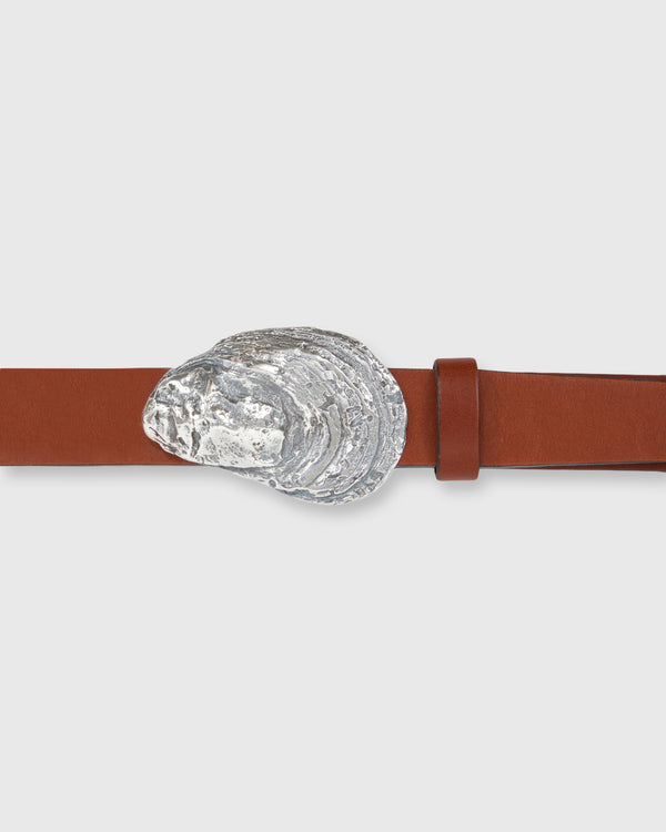 Sid Mashburn Oyster Shell Belt Buckle In Sterling Silver