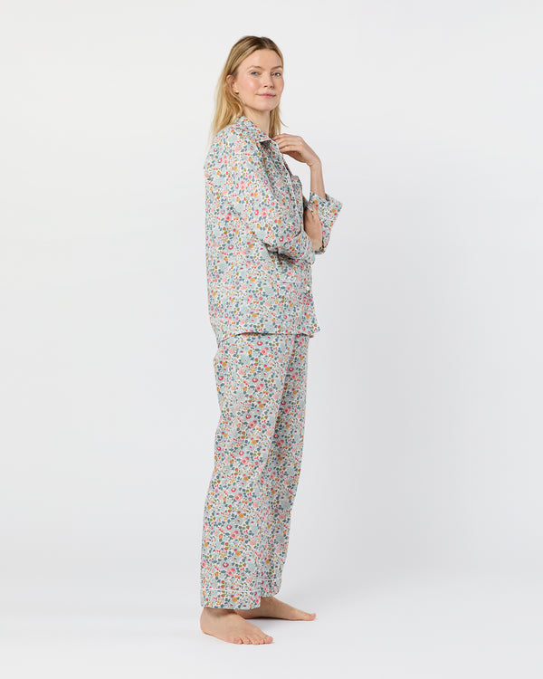 Sid Mashburn Pajama Set In Blue Betsy Liberty Fabric