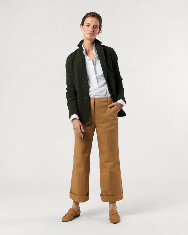 Sid Mashburn Palmer Jacket In Dark Olive Pique Knit