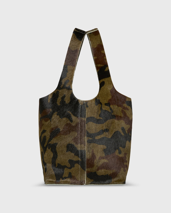sid mashburn Paola Bucket Bag in Camouflage Calf Hair
