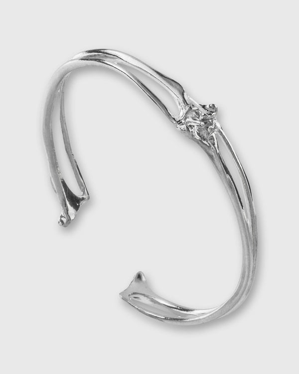 sid mashburn Rattlesnake Rib Cuff in Sterling Silver